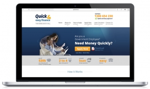 Quick and Easy Finance branding and interactive, responsive designed website.