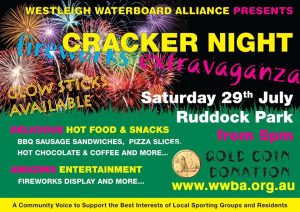 WWBA Cracker Night Fireworks event 2017